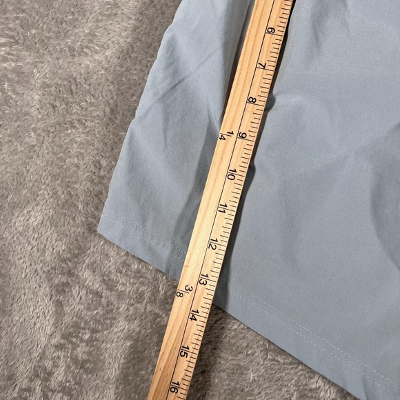 YoungLA Shorts Mens Medium Light Blue Lined Mesh Athletic Drawstring Zip Pocket - Picture 6 of 9